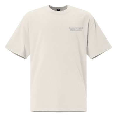 Experiential Billionaire Oversized faded t-shirt