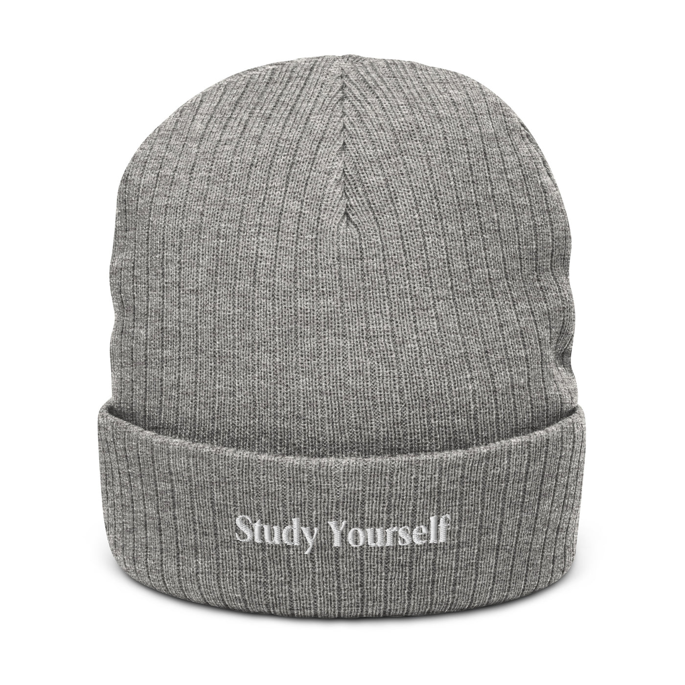 Study Yourself Recycled Cuffed Beanie