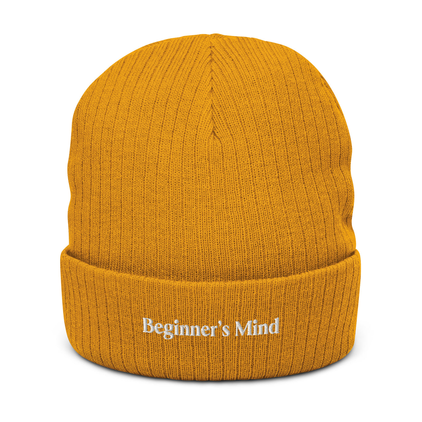 Beginner's Mind Ribbed Knit Beanie
