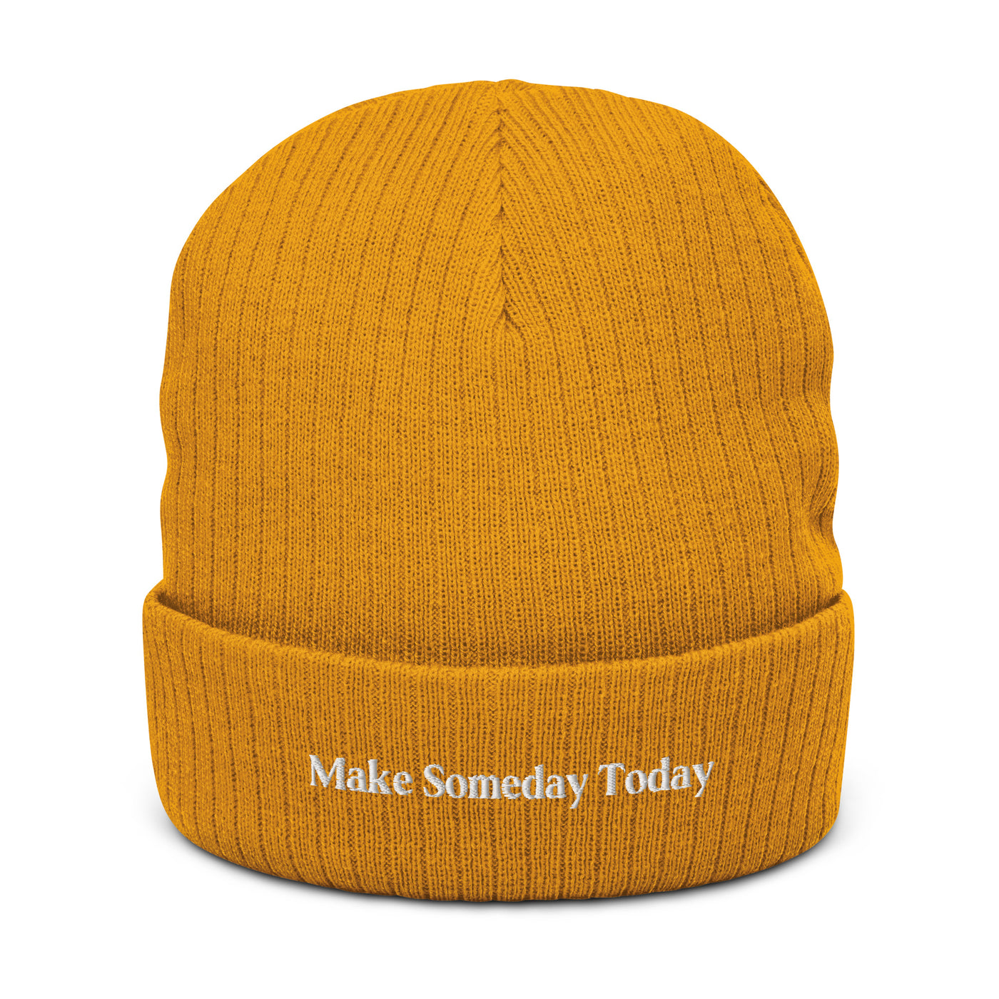 Make Someday Today Recycled Cuffed Beanie