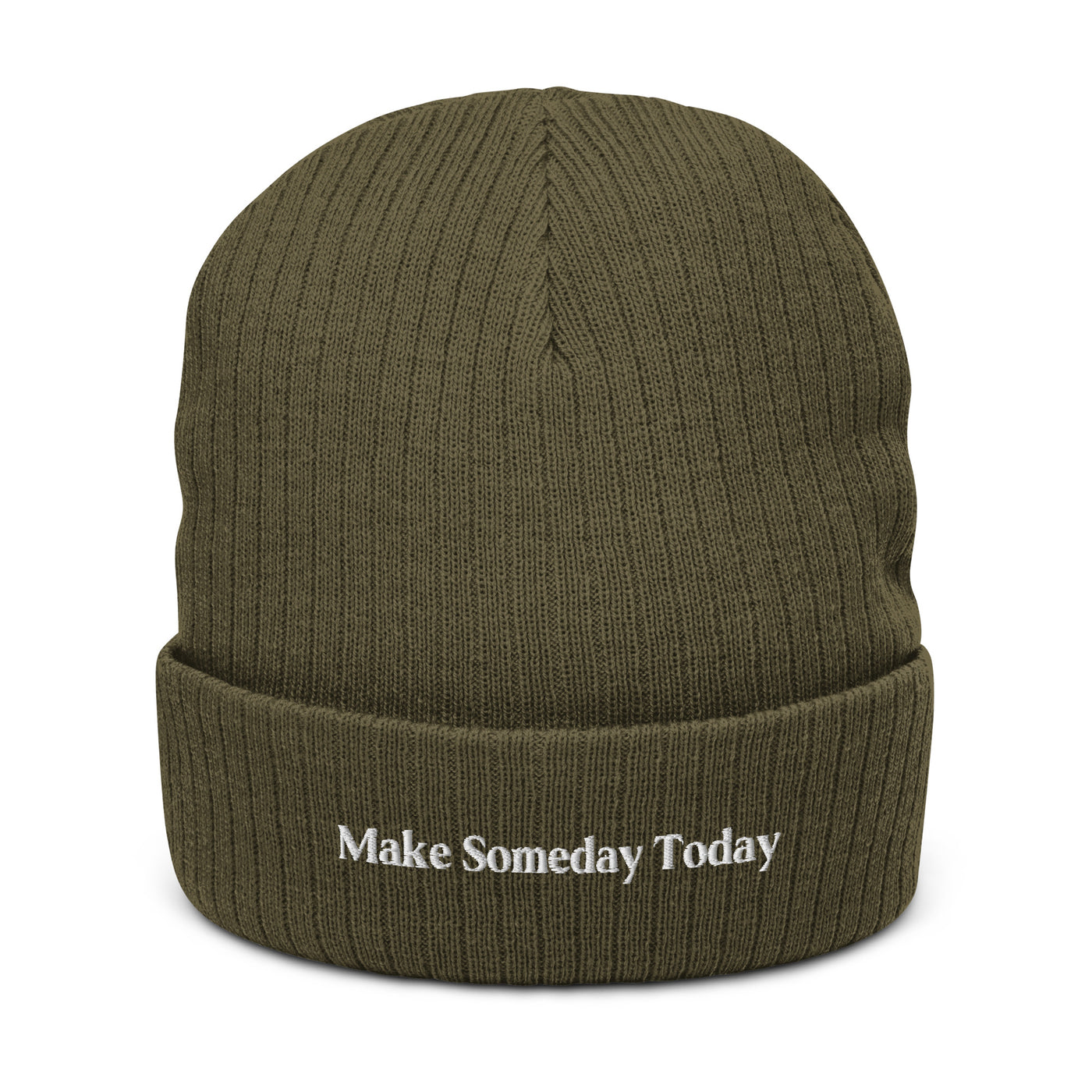 Make Someday Today Recycled Cuffed Beanie