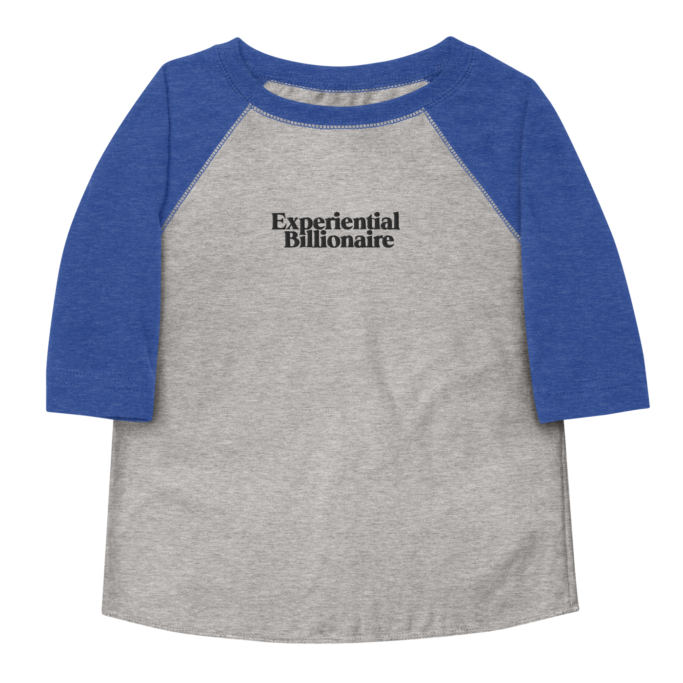 Experiential Billionaire Toddler Baseball Shirt