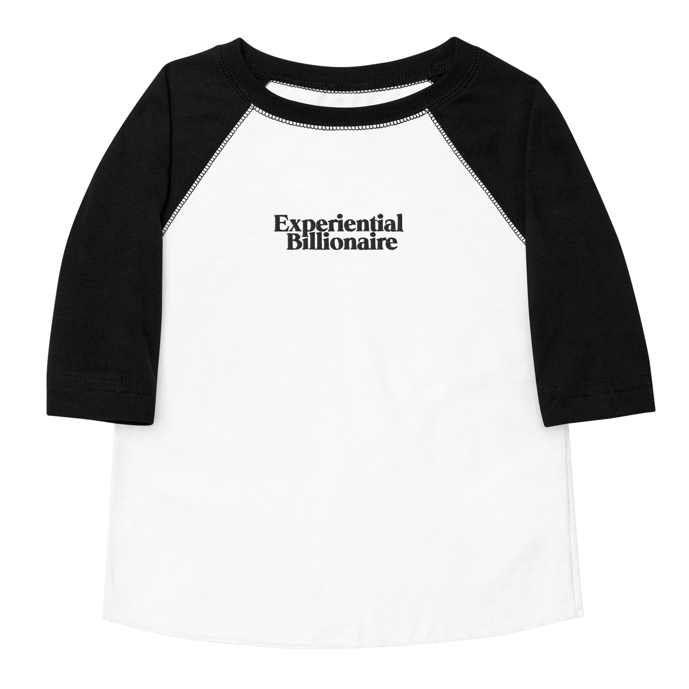 Experiential Billionaire Toddler Baseball Shirt