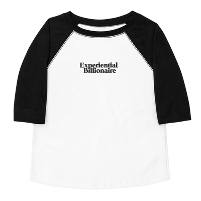 Experiential Billionaire Toddler Baseball Shirt