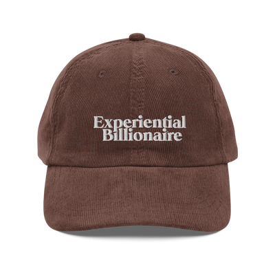 Experiential Billionaire Vintage Corduroy Cap