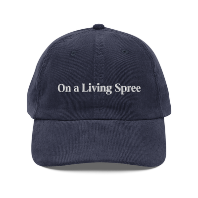 On a Living Spree Vintage Corduroy Cap