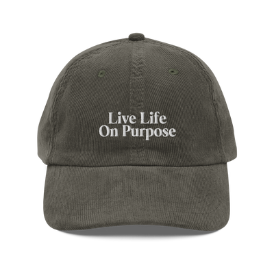 Live Life On Purpose Vintage Corduroy cap