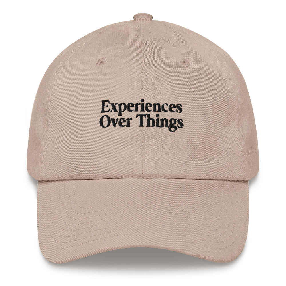 Experiences Over Things Dad Hat