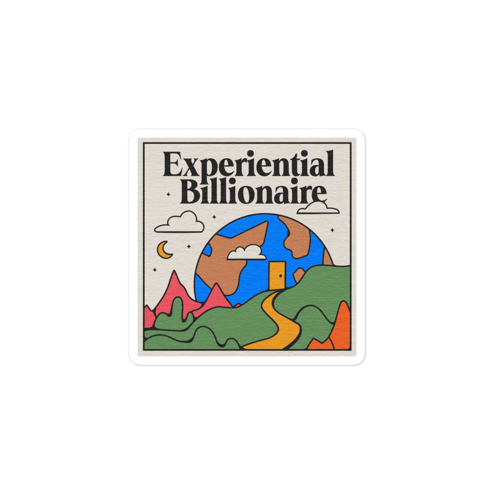 Experiential Billionaire Lockup Sticker
